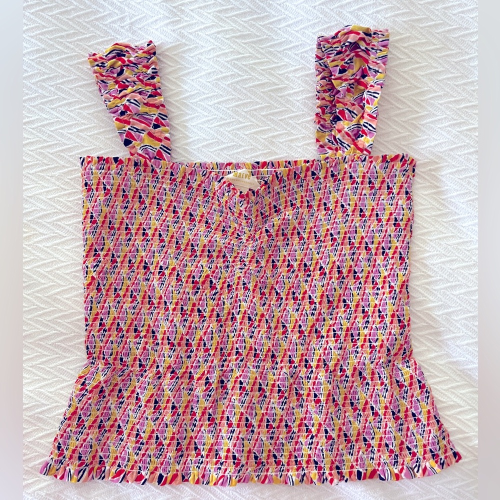 Anthropologie Maeve smocked top. Worn once.